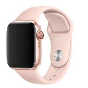 sandy pink 38mm silicone Apple Watch band
